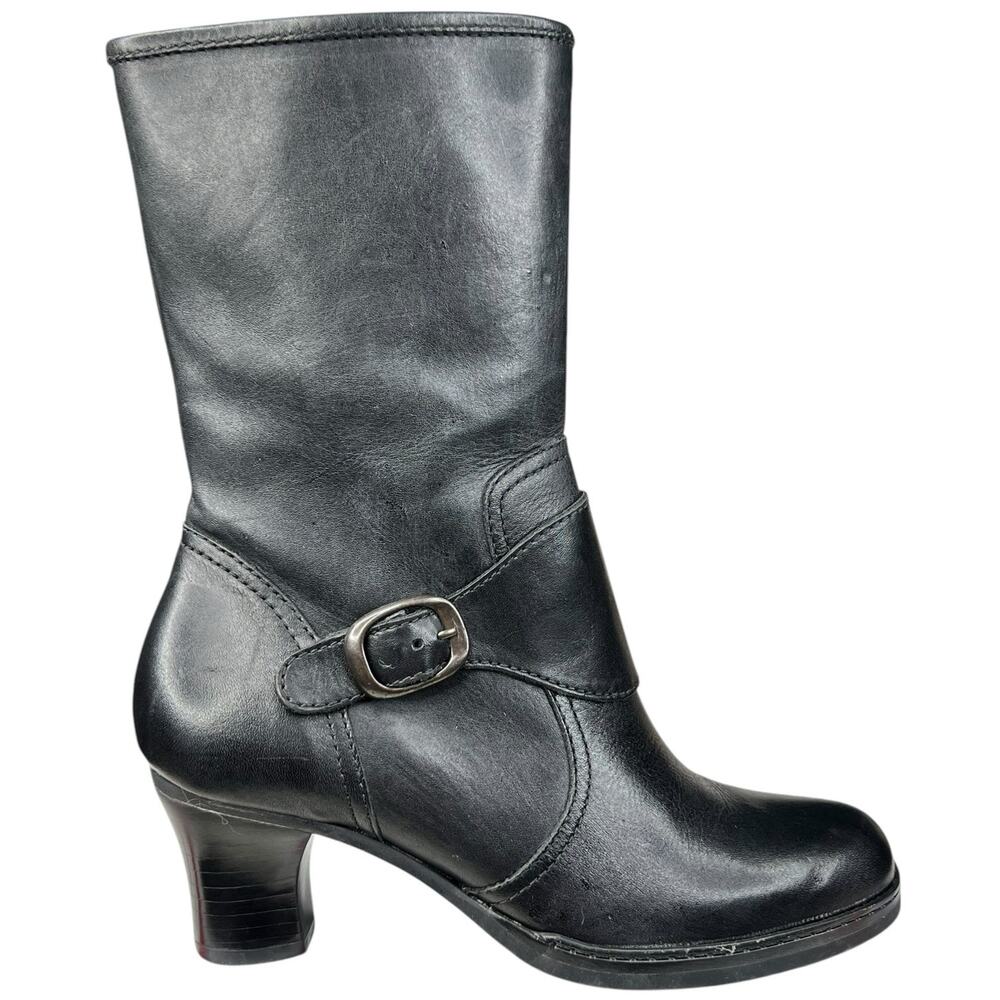 Matisse Women’s Black Leather Moto Ankle Boots Size US 6.5